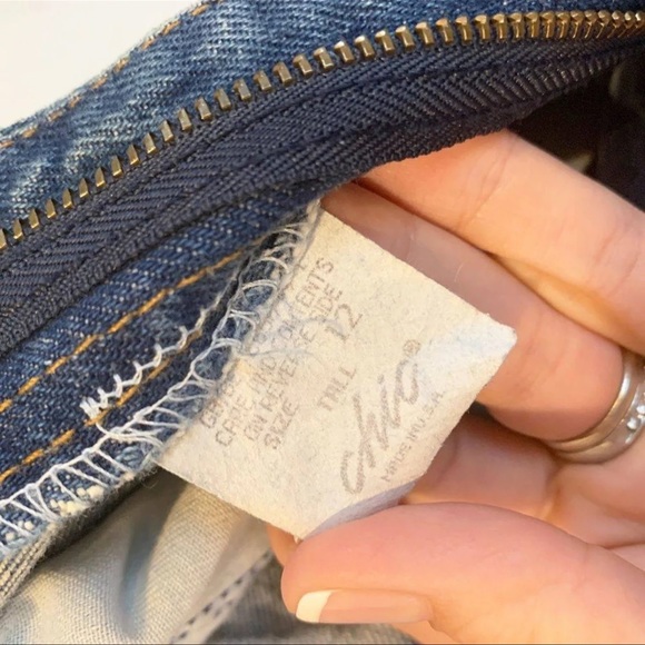 80’s CHIC Made in USA High Waist jeans 12 - Picture 4 of 8